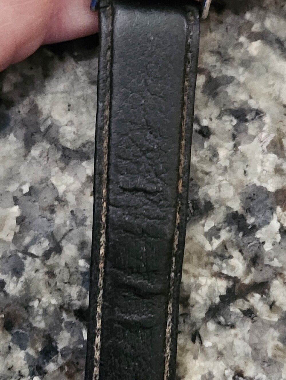 Vtg 90's Tiffany & Co. White Dial Black Leather Strap Watch - Picture 5 of 16